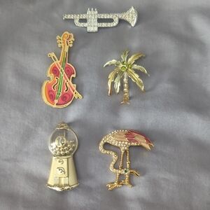 Brooches Set Of 5